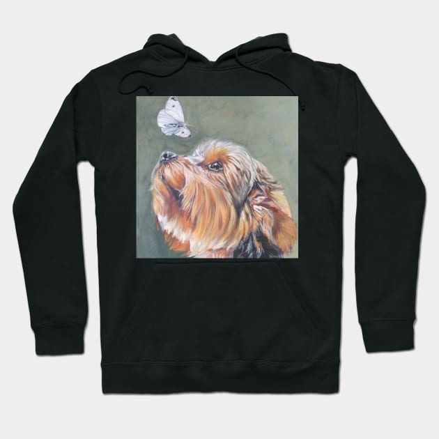 Yorkshire Terrier Fine Art Painting Hoodie by LASHEPARD